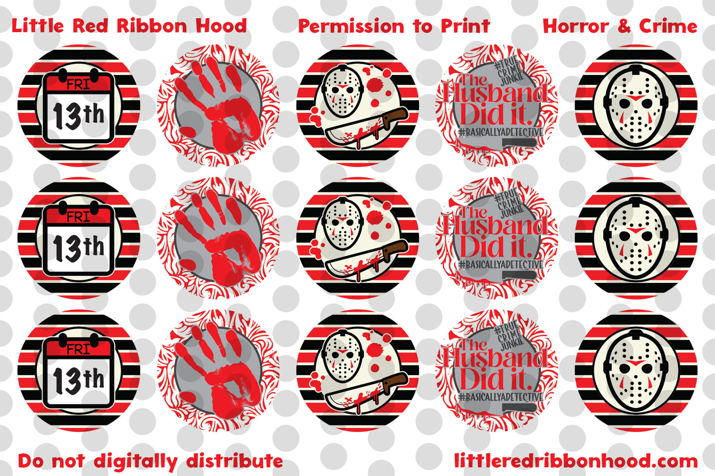 Bottle Cap Images Horror & Crime
