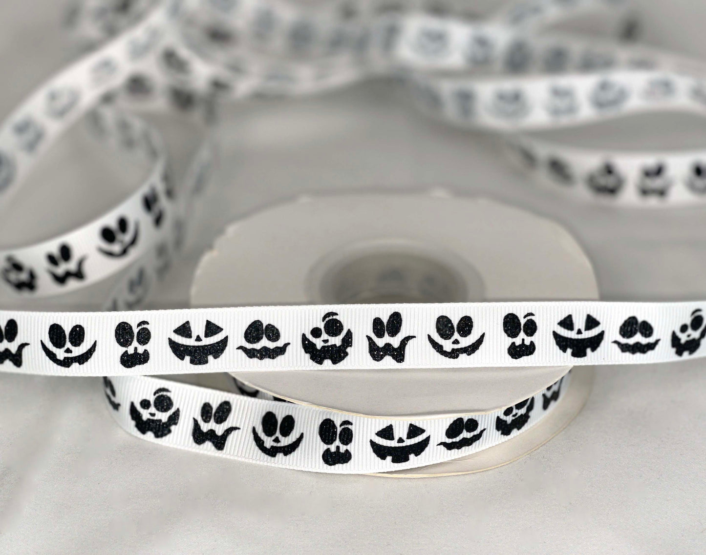 5 yards 5/8" Jack-O-Lantern Faces