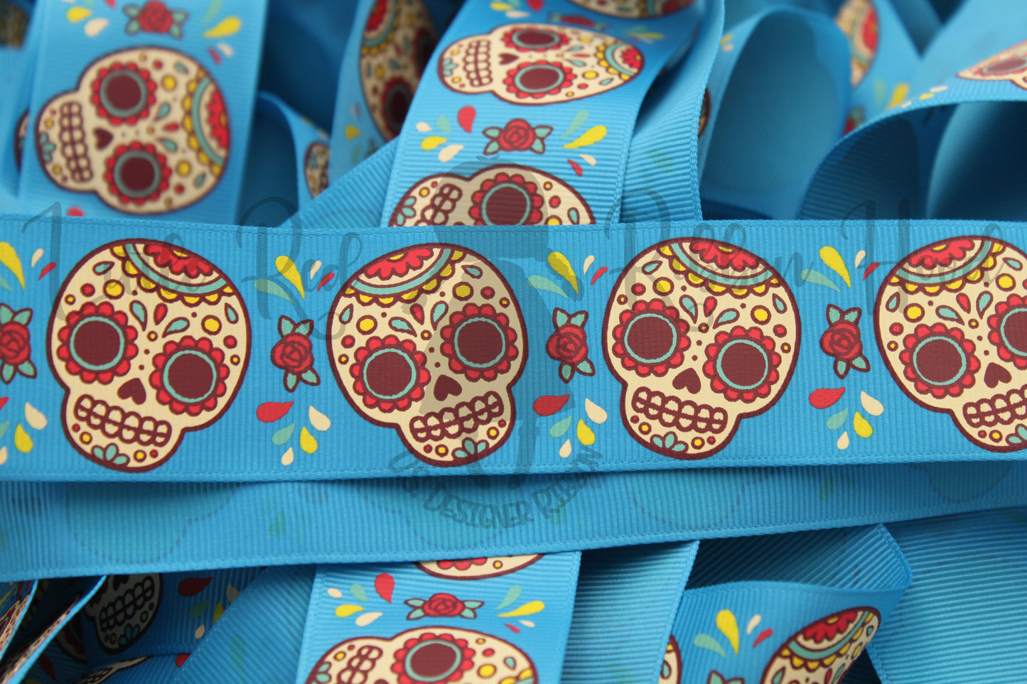 5 Yards 1.5" Sugar Skull Ribbon