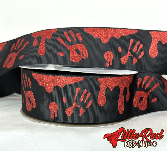 5 Yards 1.5" Bloody Handprints and Blood Drips