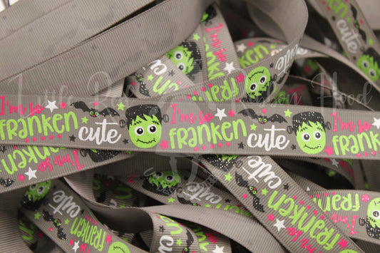 5 Yards 7/8" So Franken Cute Ribbon