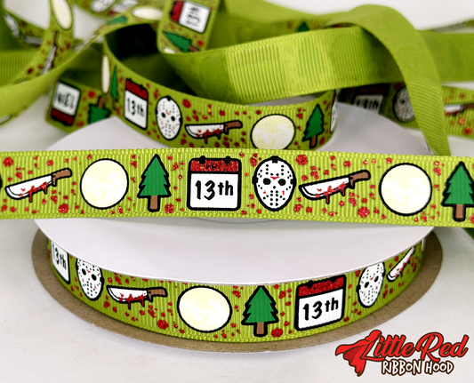 5 Yards 5/8" Friday the 13th Ribbon