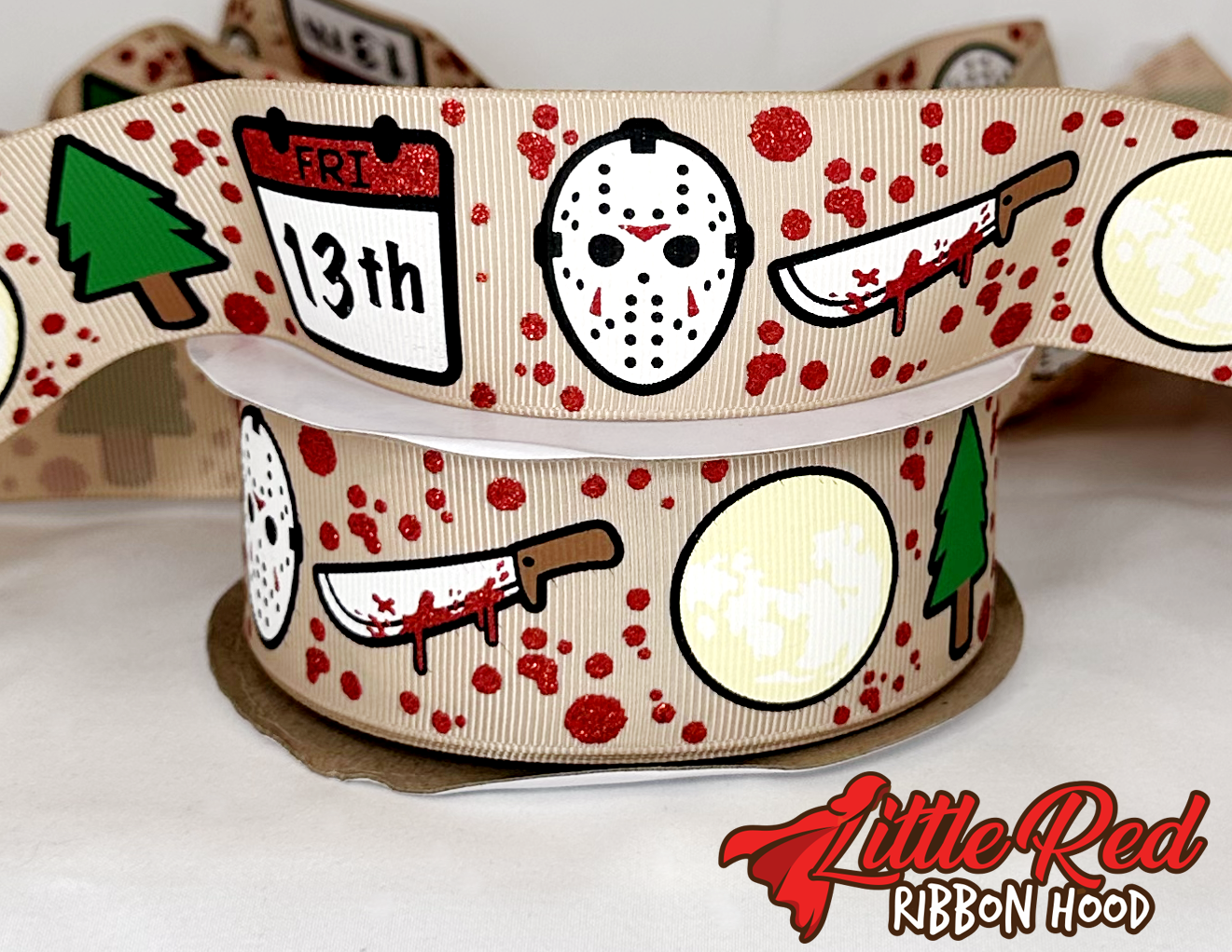 5 Yards 1.5" Friday the 13th Ribbon