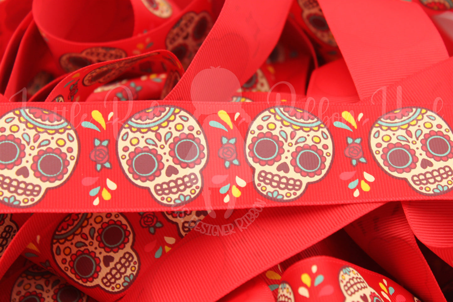 5 Yards 1.5" Sugar Skull Ribbon