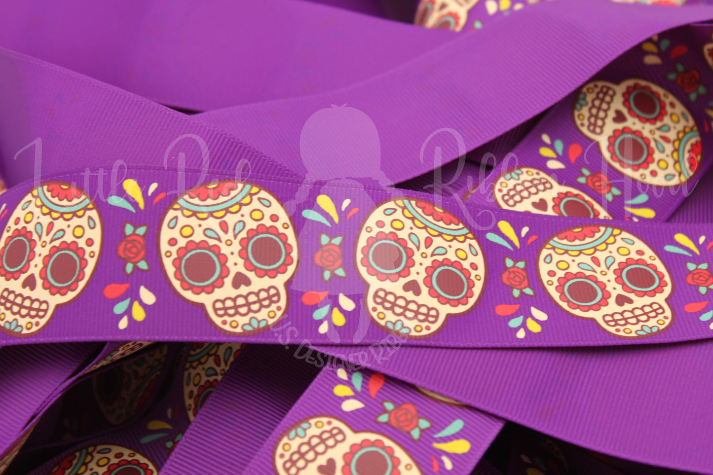 5 Yards 1.5" Sugar Skull Ribbon