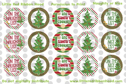 Bottle Cap Images Naughty or Nice