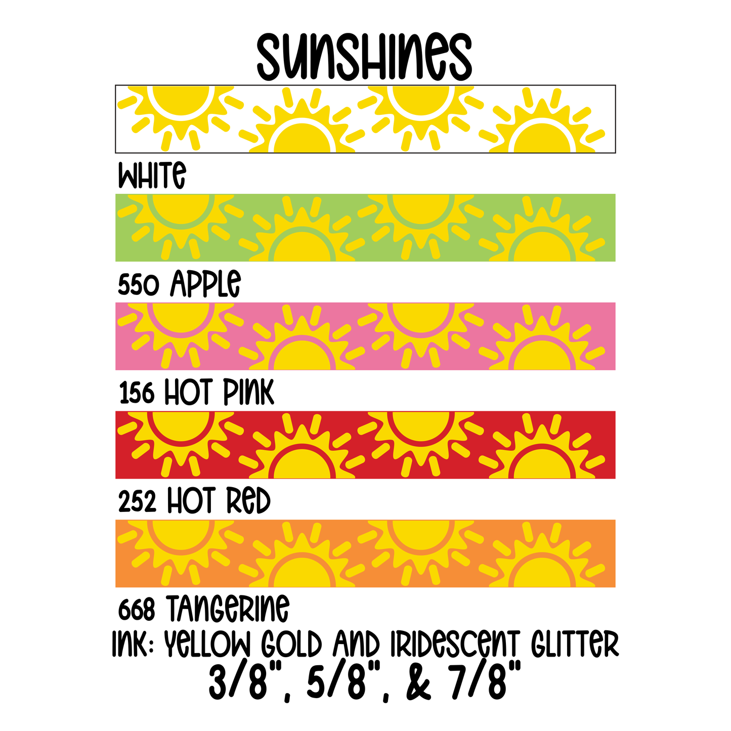 3/8" sunshines