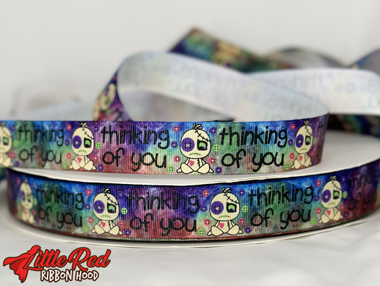 5 Yards 7/8" Thinking of You Ribbon